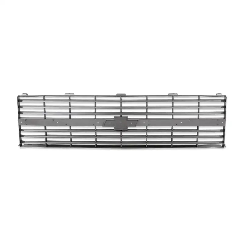 Holley Classic Truck Grille – Charcoal Dual-Headlight Design With Bowtie Emblem And Trim Molding 1