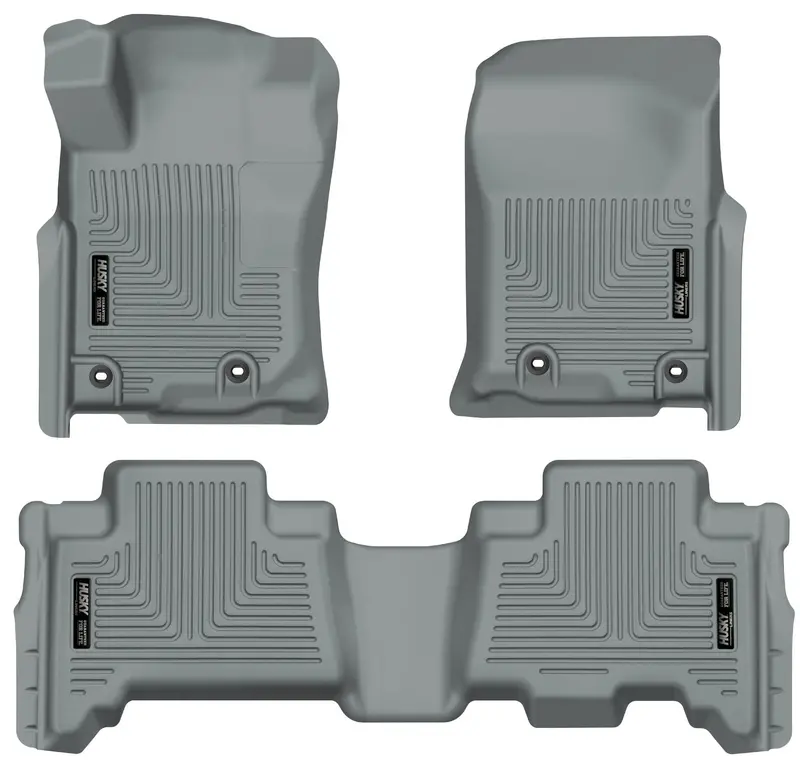 Husky Liners Front & Second-Row Floor Liners – Custom-Fit All-Weather Protection 1