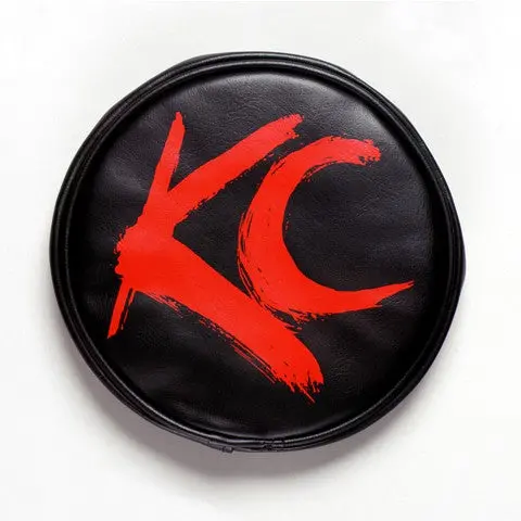 Kc Hilites 5110 Cover; 6In. Rnd Black W/Red Kc Soft (Pr) 1