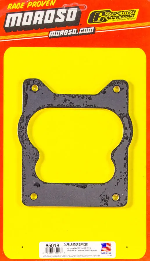Moroso 65018 1/2-Inch Q-Jet Carburetor Spacer Plate 1