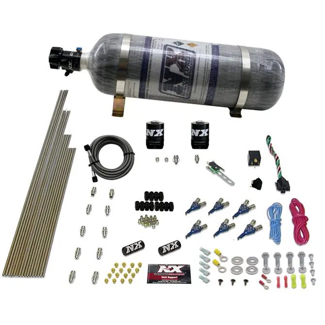 Nitrous Express Nx80006-12 6-Cylinder Nitrous System – Adjustable Hp Range (150–375 Hp), Includes Composite Bottle 1