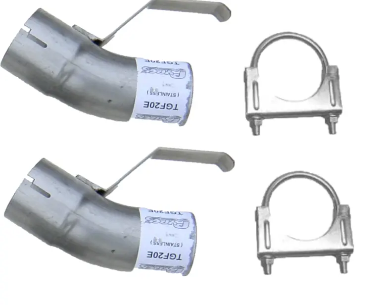 Pypes Performance Tgf20E Tailpipe Conversion Kit For 1976–1981 Pontiac Trans Am (2.5" Dual Exhaust, Includes Adapters & Clamps; Compatible With Sgf70/Sgf70S And Evt10 Splitters – 409 Stainless Steel) 1