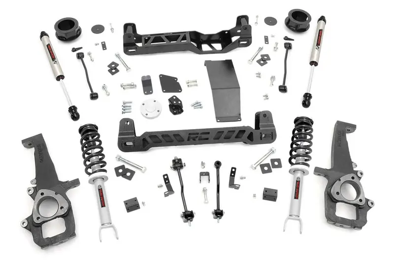 Rough Country 4-Inch Lift Kit For 2012–2018 Ram 1500 4Wd – Includes N3 Struts And V2 Shocks 1