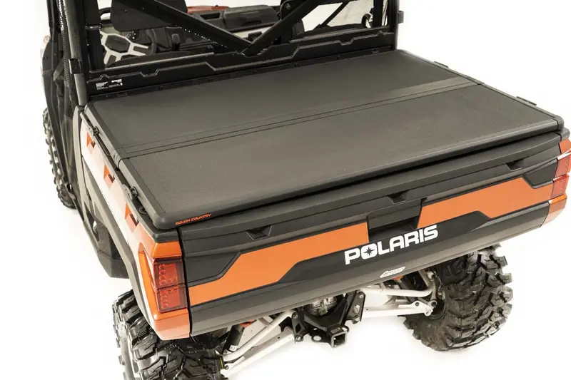 Rough Country Hard Folding Bed Cover – Polaris Ranger 570Xp/900Xp/1000Xp (2013–2020), No Tailgate Lock 1