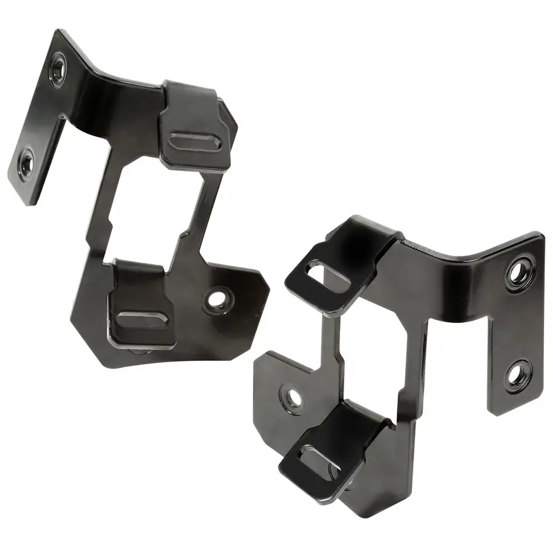 Rugged Ridge 11232.30 Semi-Gloss Black A-Pillar Light Mount Kit 1