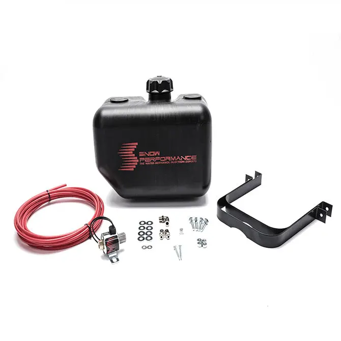 Snow Performance Sno-40014 2.5 Gal. Water-Methanol Tank Upgrade Quick-Connect Fittings (W/Brackets; Solenoi 1