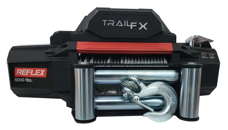 Trailfx Wr95B Electric Winch – 12V, 9500-Pound Line Pull Capacity, 94-Foot Wire Rope, Fairlead Not Included 1
